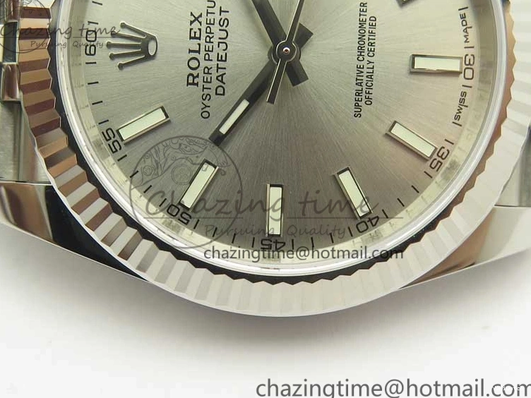 Silver 126334 41 A3235 1:1 Markers DateJust REF Bracelet Clone Dial SS Jubilee Edition on Stick Best V2 0421